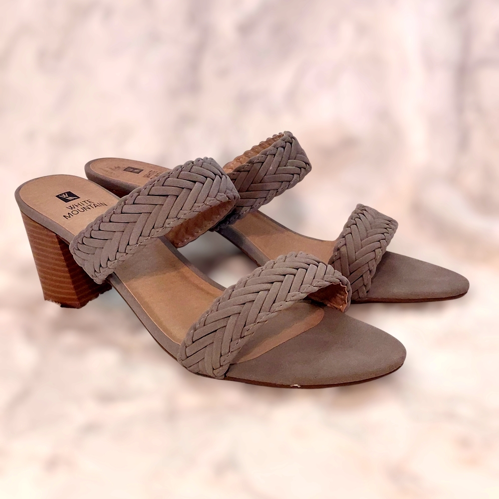 WHITE MOUNTAIN Women's Block Heel Sandals, SIZE 10W